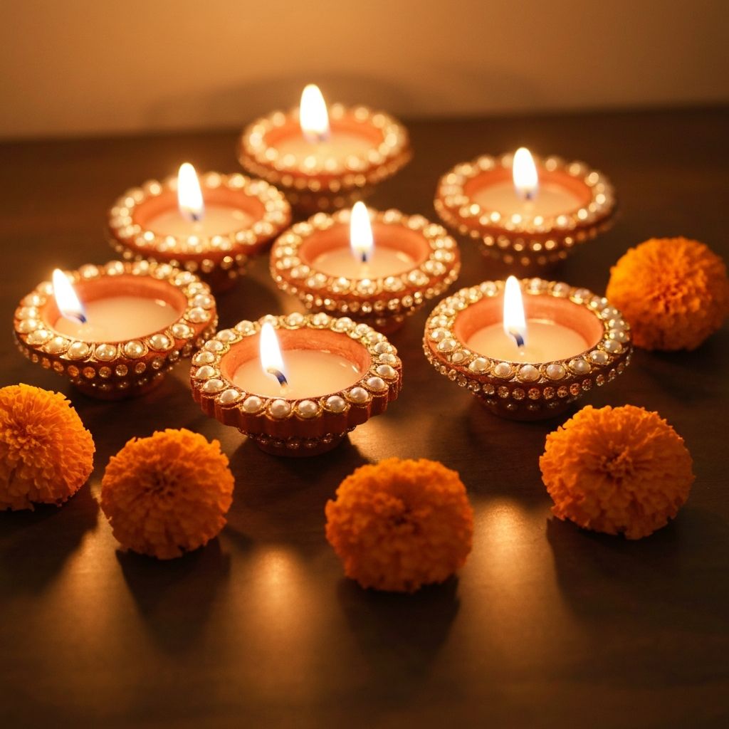 Pearl Diya - Marigold