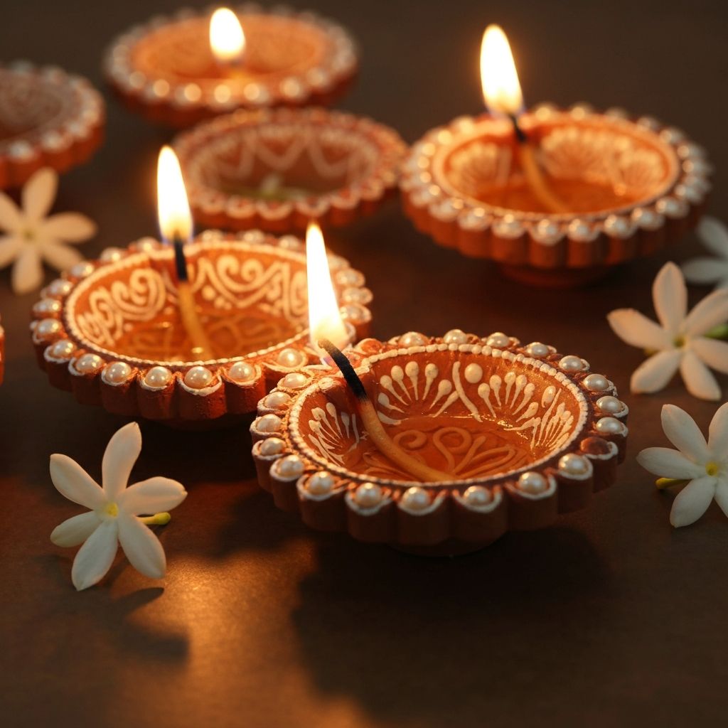 Pearl Diya - Mogra